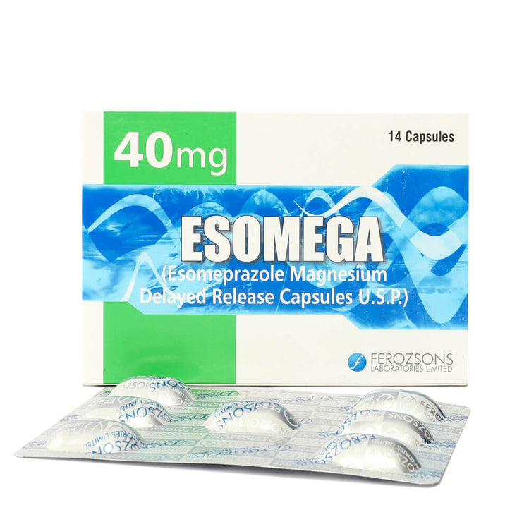 Esomega Capsules 40mg 2X7's