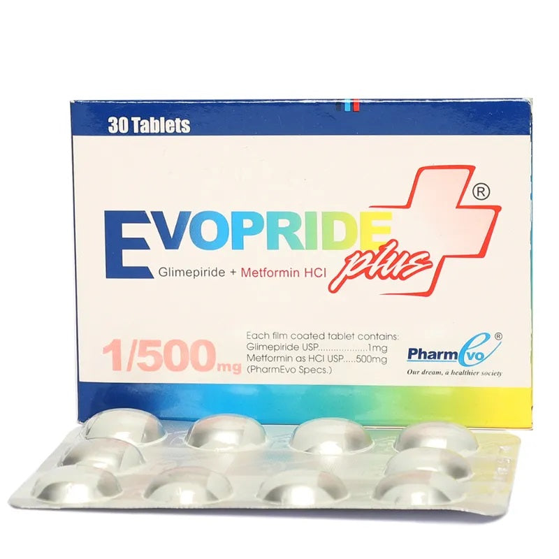 Evopride Plus Tab 1/500 MG 30's