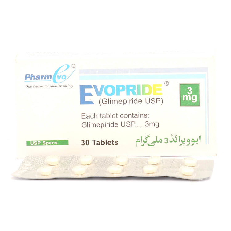 Evopride Tablets 3mg 2X10's