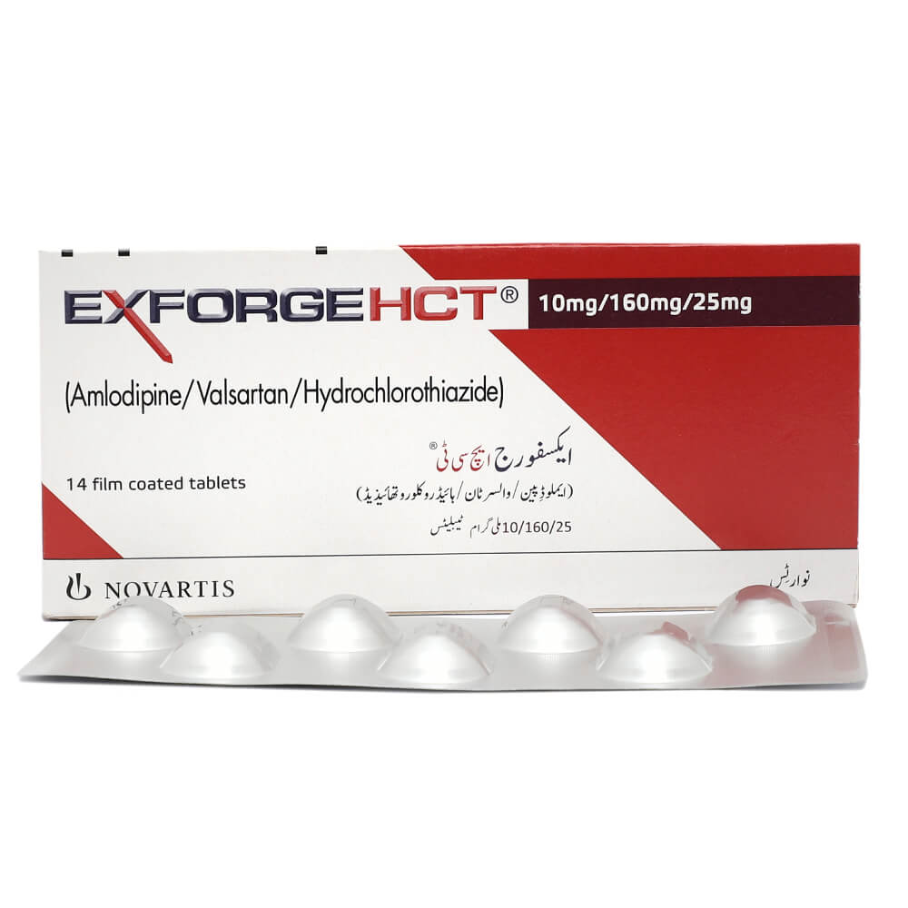 Exforge Hct Tablets 10/160/25mg 14's