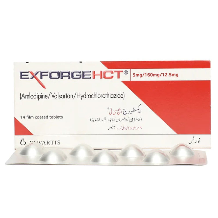 Exforge Hct Tablets 5/160/12.5mg 14's