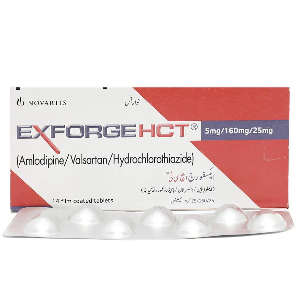 Exforge Hct Tablets 5/160/25mg 14's