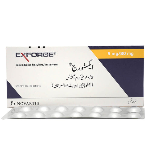 Exforge Tablets 5/80mg 28's