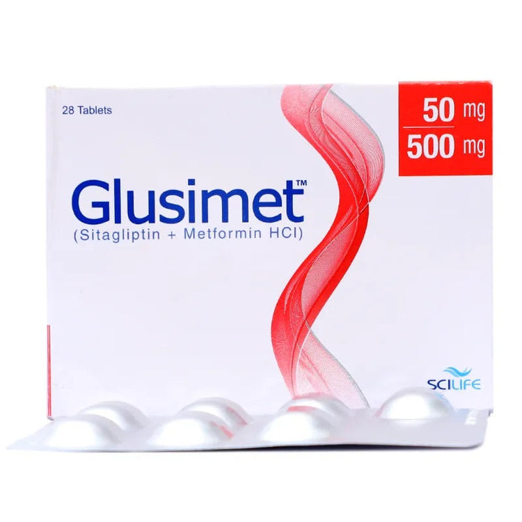 GLUSIMET 50/500MG TAB 28'S