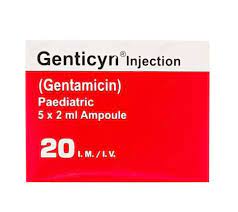 Genticyn Injection Paeds 20mg 2mlx5 Ampoules