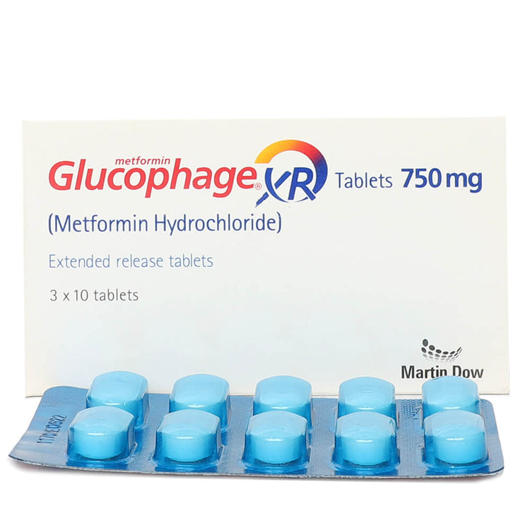 Glucophage Xr750mg 30's