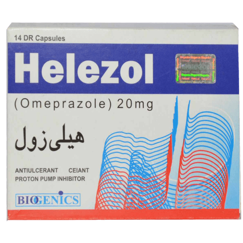 Helezol 20mg Capsules 14's