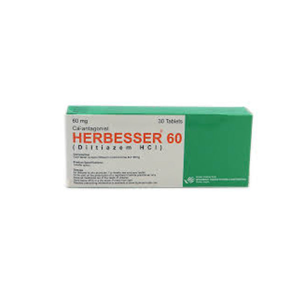 Herbesser Tablets 60mg 30's