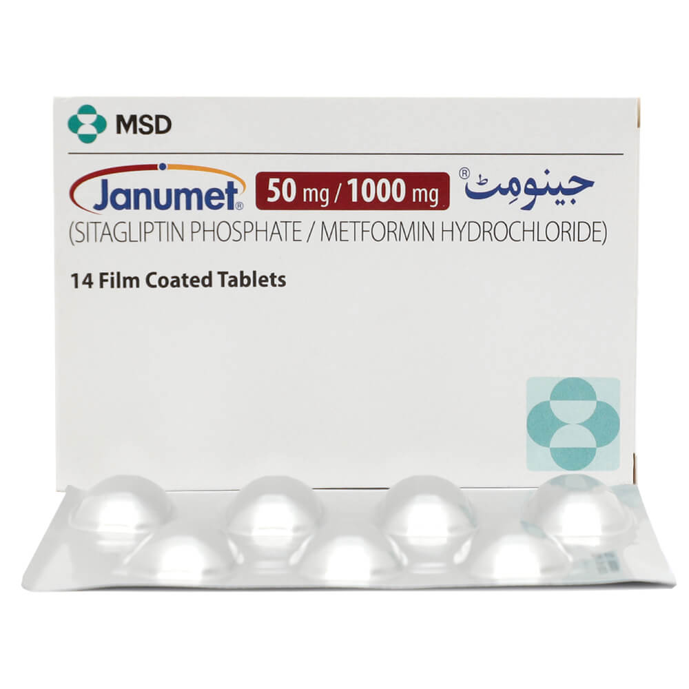 Janumet 50/1000mg Tablets 14's