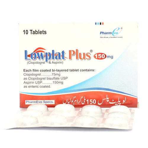 Lowplat Plus Tablets 75/150mg 10's