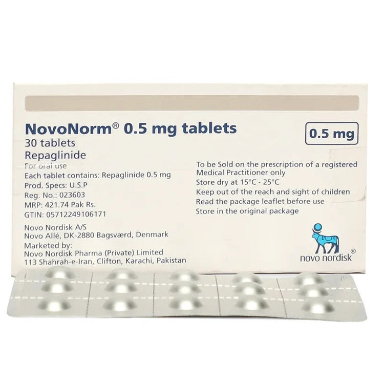 NOVONORM TAB 0.5MG 30'S