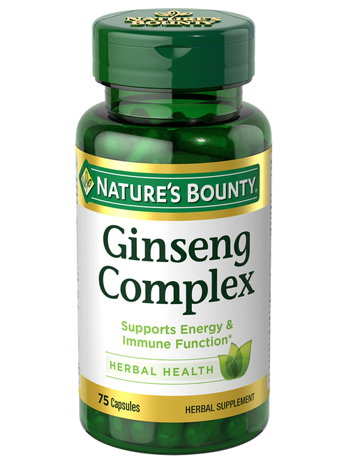 Nature's Bounty Ginseng Complex 75 Capsules