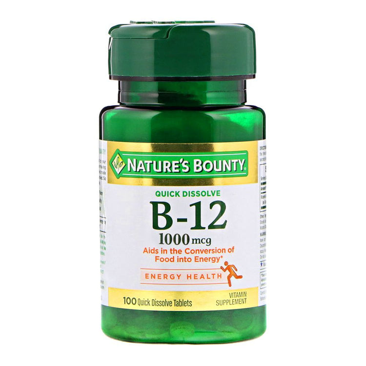 Nature's Bounty Vitamin B-12 1000mcg 100 Tablets