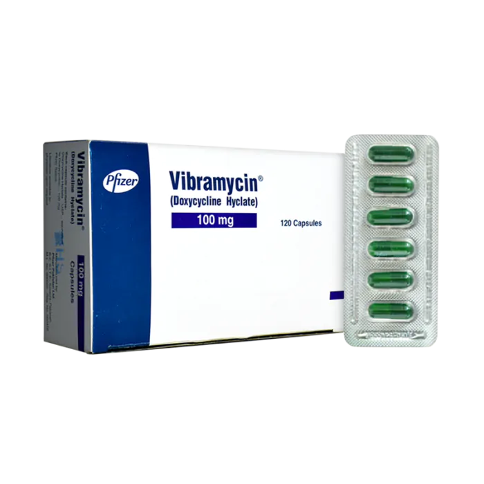 Vibramycin Capsules 100mg 120's