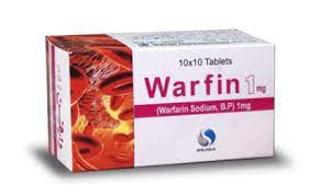 WARFIN 1MG TAB 100'S