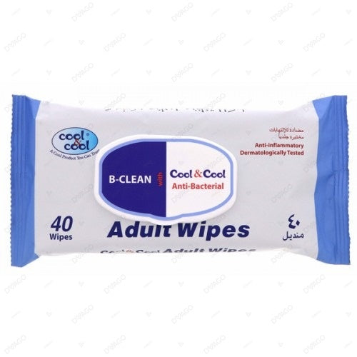 Cool & Cool Adult Alcohol Wipes 72's