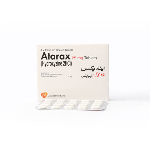 Atarax 25mg Tablet 50's