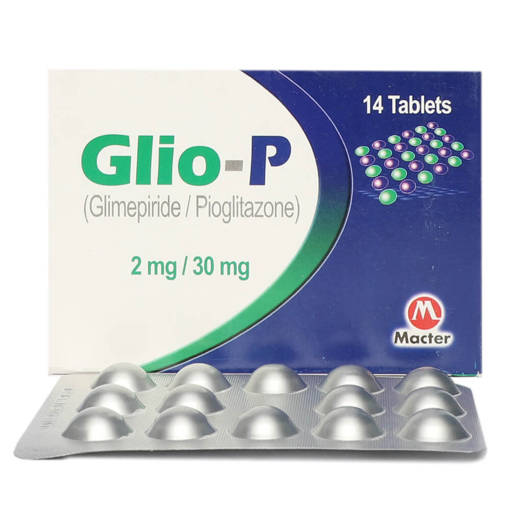 Glio -P Tablets 30/2mg 14's