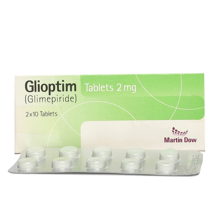 Glioptim Tablets 2mg 2X10's