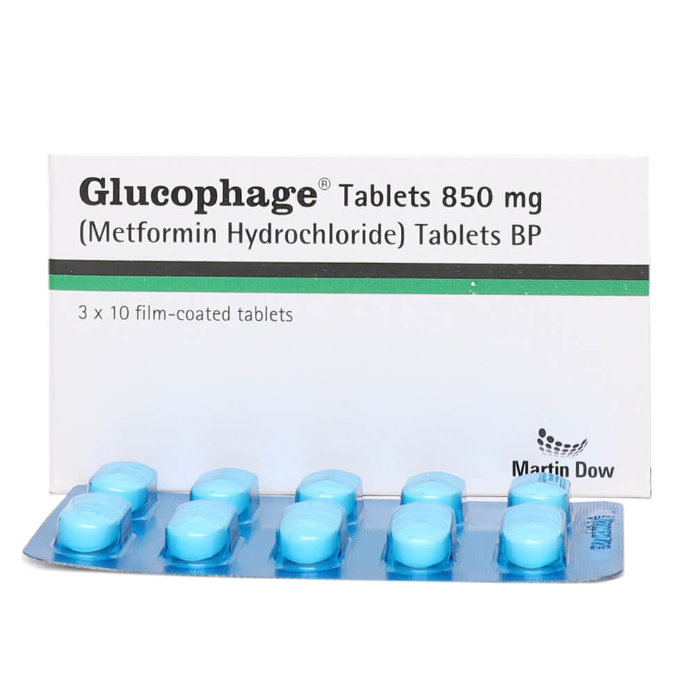 Glucophage Tab 850 MG 3x10's