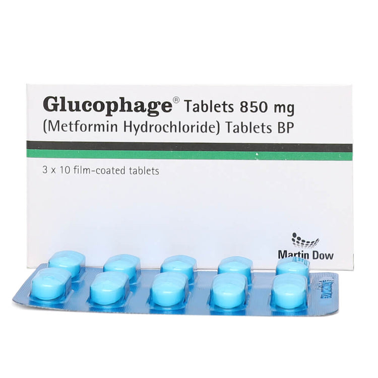 Glucophage Tab 850 MG 3x10's