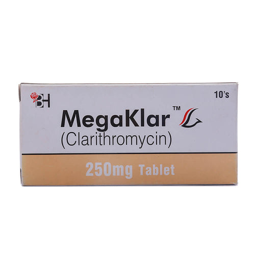 Megaklar Tab 250 MG 10's