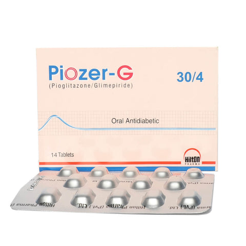 Piozer G Tablets 30/4mg 14's