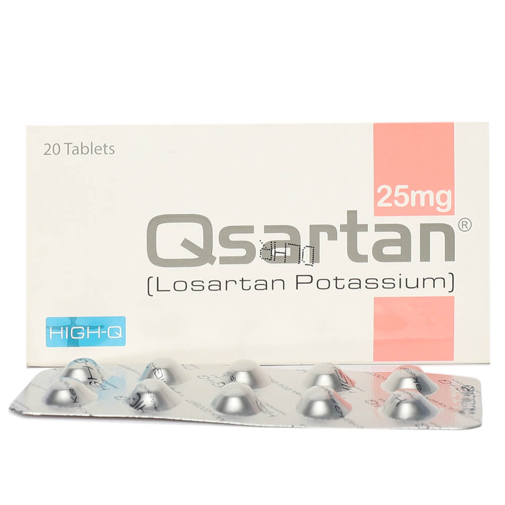 Qsartan 25mg Tablets 20's