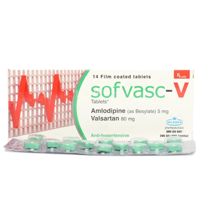 Sofvasc -V Tablets 5/80mg 14's