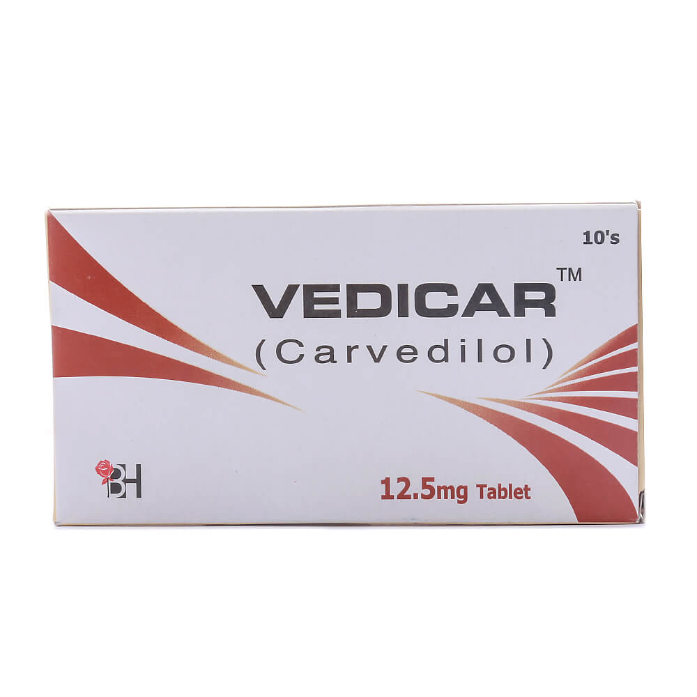 VEDICAR TAB 12.5 MG 10'S