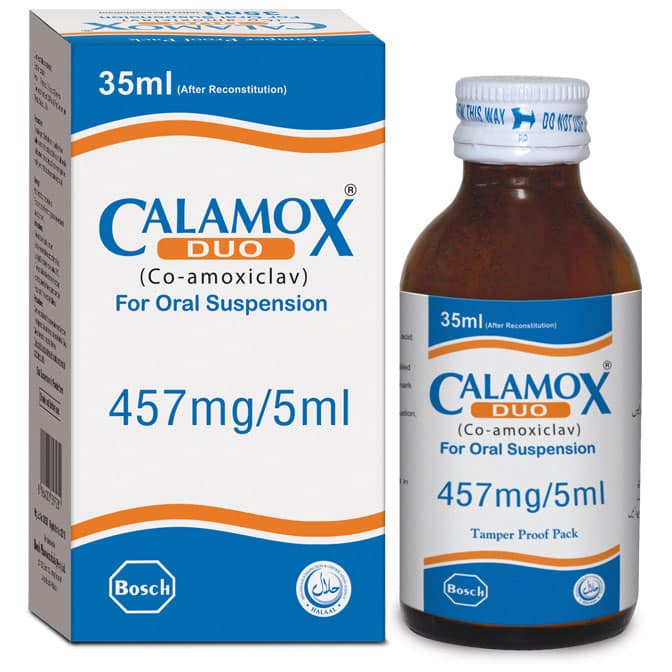 Calamox Duo Suspension 400/57mg 70ml