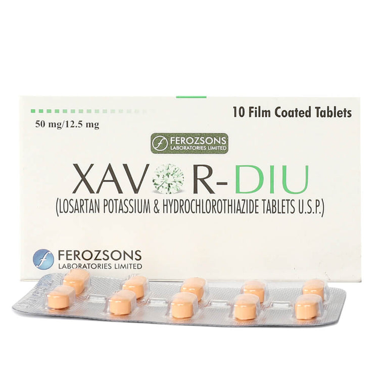 XAVOR DIU TAB 50/12.5 MG 10'S